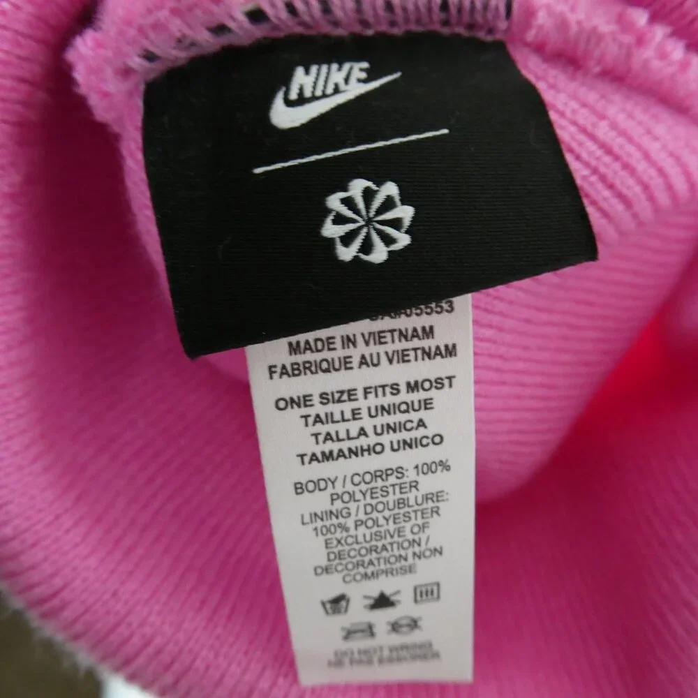 Nike Pink Peak Futura Beanie HF0186-675 One‎ Size Adult Unisex Cuffed Knit Hat